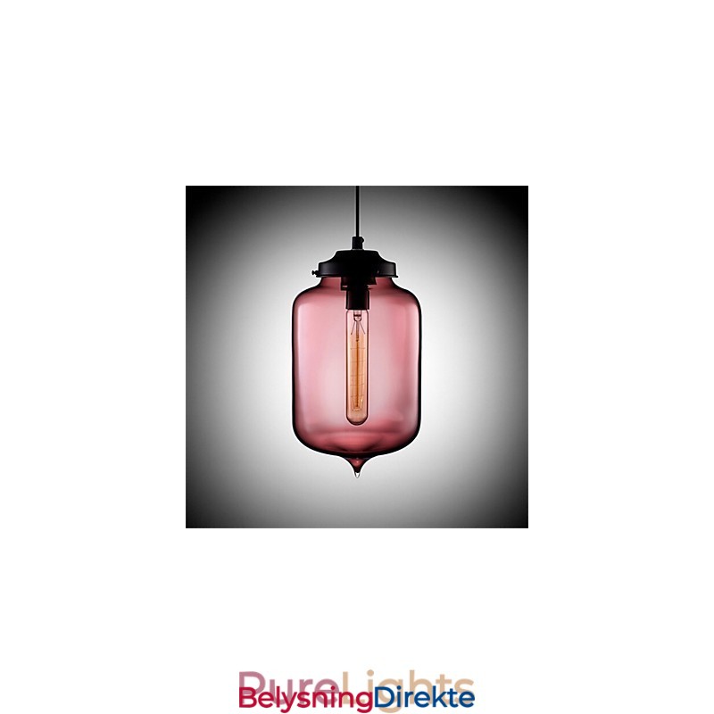 Retro Kreativ Pendellampe I Glass Med Ett Hode, Kafé I Gullfiskskålen