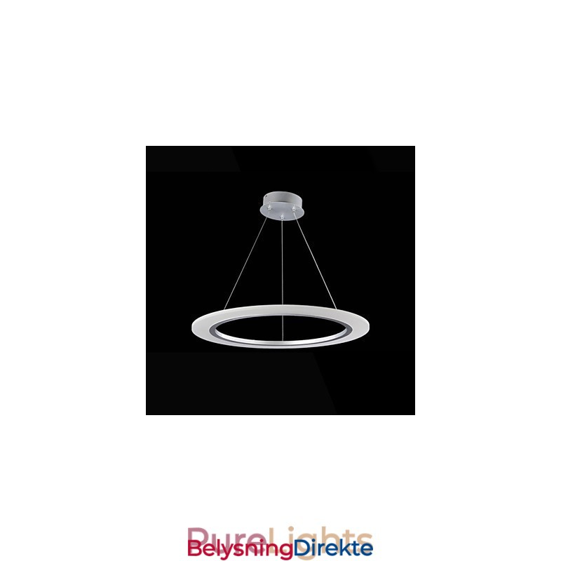 Anhengslampe Rund Taklysekrone Melkefargede Taklamper I Akryl Med Enkel Ring