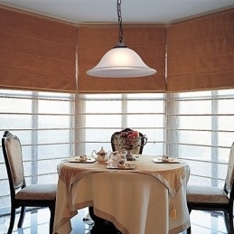 Tradisjonell Klassisk Skålformet Bronsehengelampe I Ministil