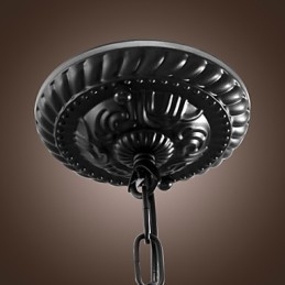 Tradisjonell Klassisk Skålformet Bronsehengelampe I Ministil