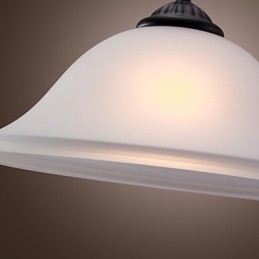 Tradisjonell Klassisk Skålformet Bronsehengelampe I Ministil