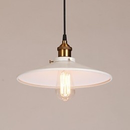 Vintage Maleri Metall Pendellampe