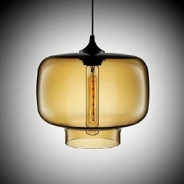 Flaskedesign Pendellampe Med 1 Lys, Konsis Jernmaling