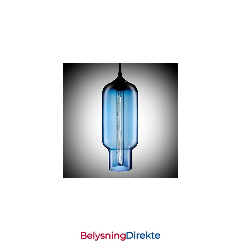 Retro Kreativ Pendellampe I Glass Med Ett Hode, Kafé I Gullfiskskålen