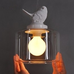 Moderne Glassanhengslampe Enkle Anhengslamper Kafe-Anhengslampe