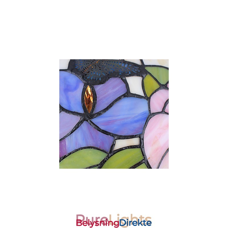 Landlig Kreativ Kunst, Lysekrone I Farget Glass, Restaurering Av Gamle Skikker, Lampelys