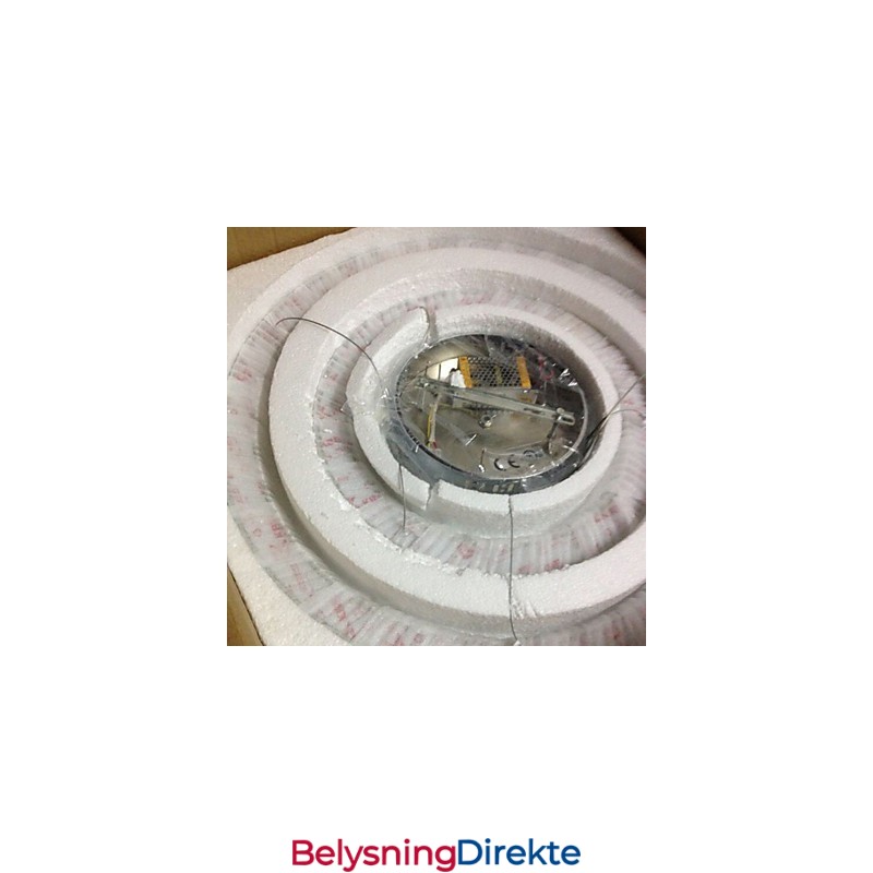 Dimmbar Krystallanhengslampe Moderne Sirkulær Lysekronebelysningslamper Kjølig Hvit Rund Taklampe Med Fjernkontroll