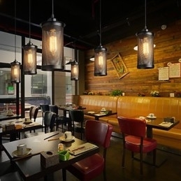 Kreativ Metallnett-Anhengslampe Enkle Anhengslamper Kafe-Anhengslampe