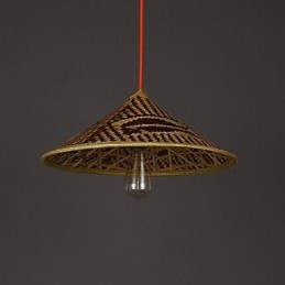 Bambus Hatt Lysekrone Lysekrone Lampe Fisk Folk Hatter