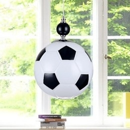 Moderne, Samtidskunstnerisk Anhengslampe I Krom I Metall