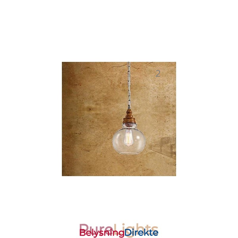 Krystalldråpelys I Trefiber Kafebelysningslamper Og Lanterner