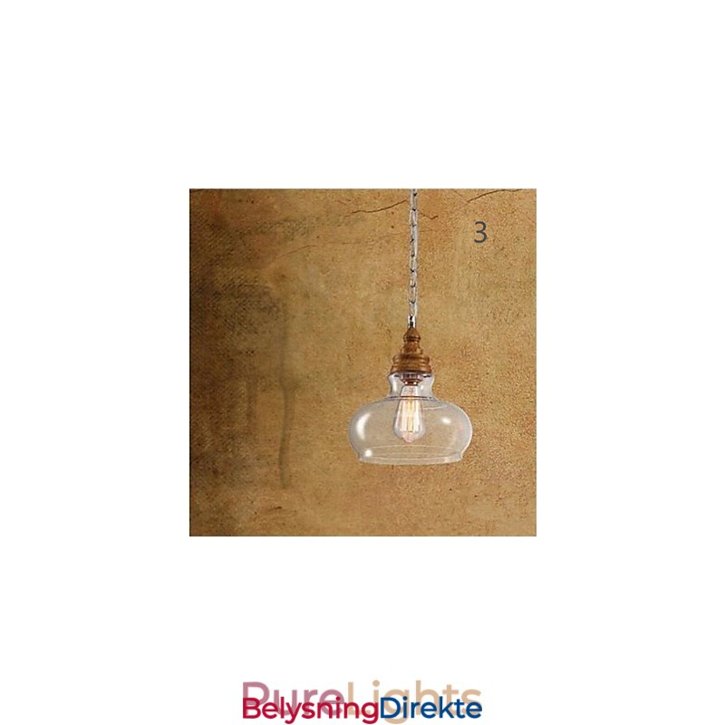 Krystalldråpelys I Trefiber Kafebelysningslamper Og Lanterner