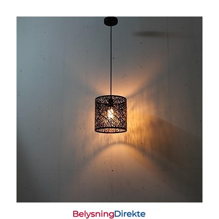 Amerikansk Landlig Retro Jernlysekrone Med Ett Hode