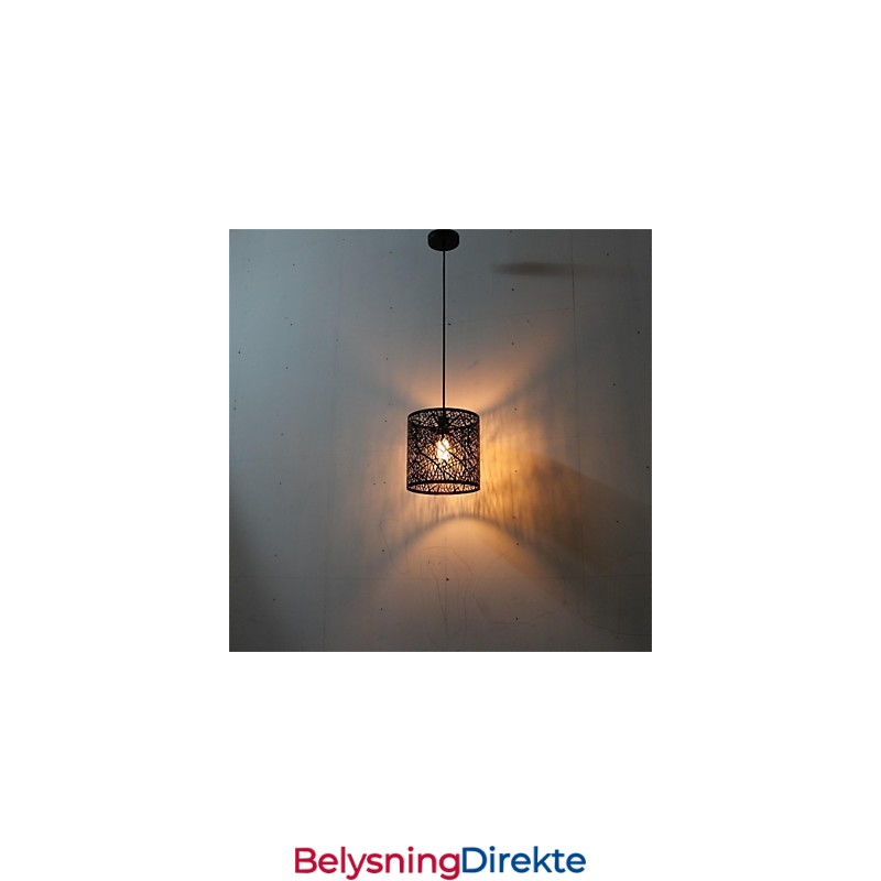 Amerikansk Landlig Retro Jernlysekrone Med Ett Hode