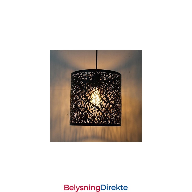 Amerikansk Landlig Retro Jernlysekrone Med Ett Hode