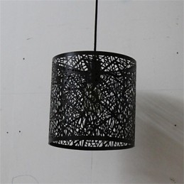 Amerikansk Landlig Retro Jernlysekrone Med Ett Hode