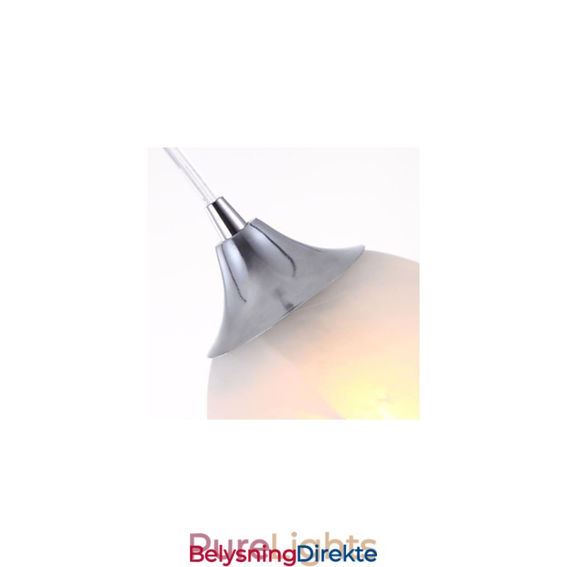 Moderne Vinkopp Avlang Baldakin Pendellampe Med Tre Lys