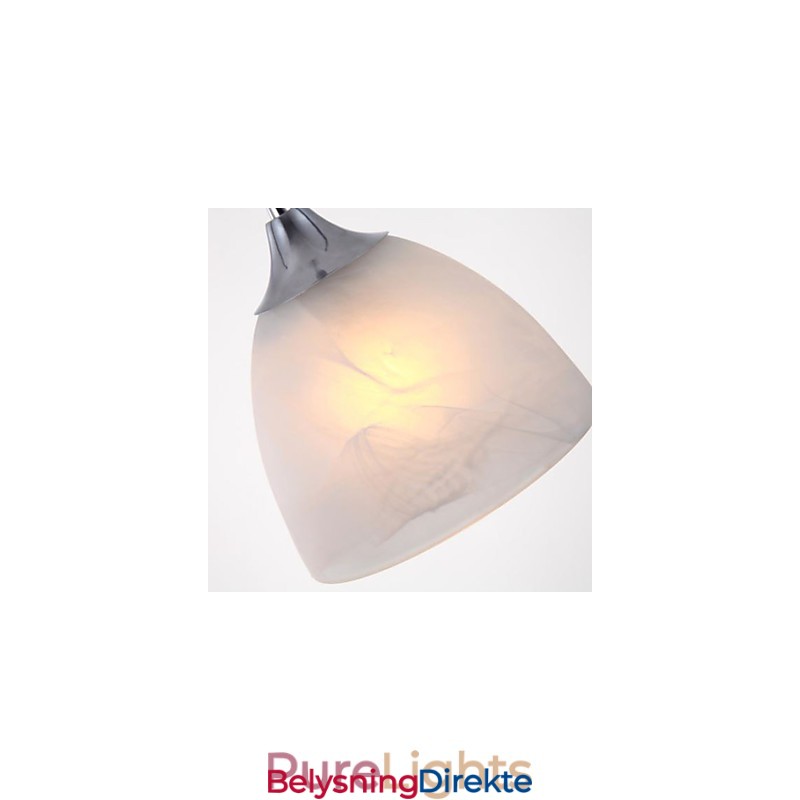 Moderne Vinkopp Avlang Baldakin Pendellampe Med Tre Lys