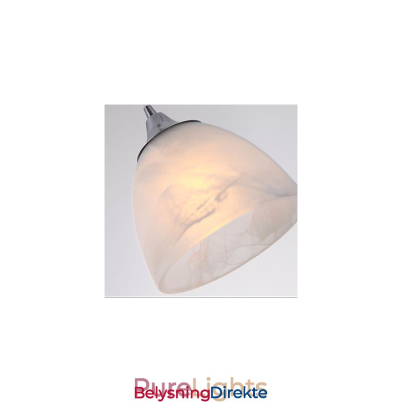 Moderne Vinkopp Avlang Baldakin Pendellampe Med Tre Lys