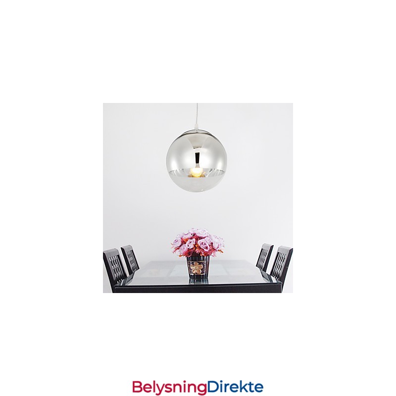 Pendellampe Med 1 Lyspære I Kuleform
