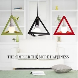 Amerikansk Retro Fugleburformet Jernkunstlysekrone