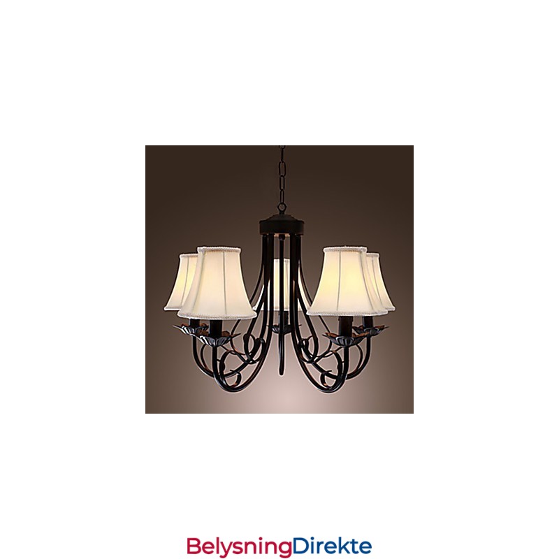 Tradisjonell Klassisk Antikk Messinglysekrone