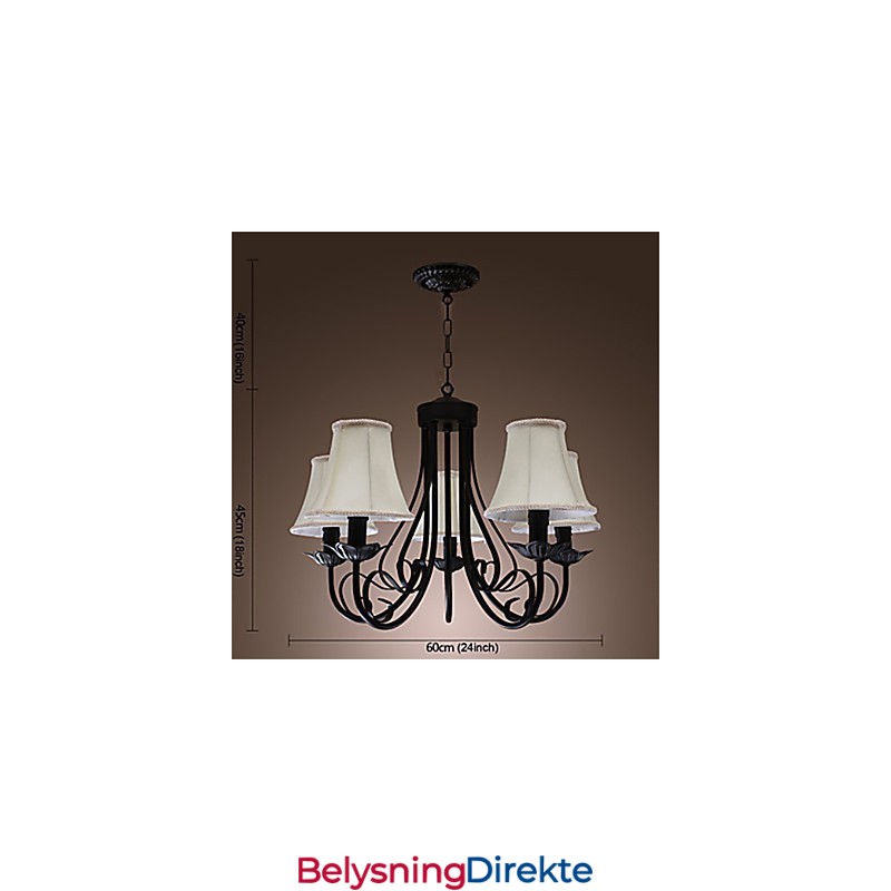 Tradisjonell Klassisk Antikk Messinglysekrone