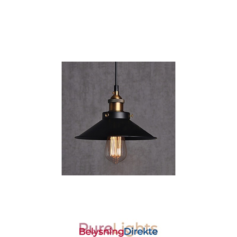 Europeisk Stil Retro Klassisk Pendellampe Metall Kunst Droplight Gir Pærediameter