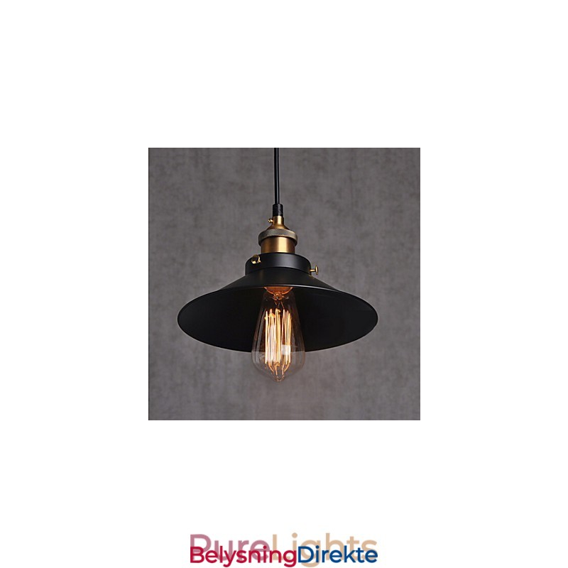 Europeisk Stil Retro Klassisk Pendellampe Metall Kunst Droplight Gir Pærediameter