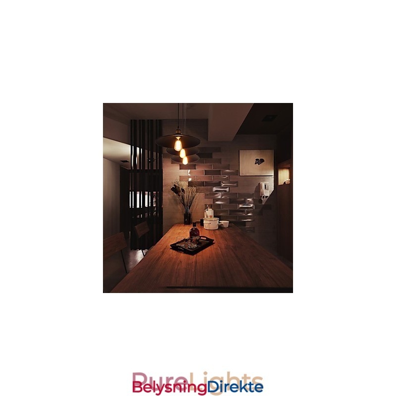 Europeisk Stil Retro Klassisk Pendellampe Metall Kunst Droplight Gir Pærediameter