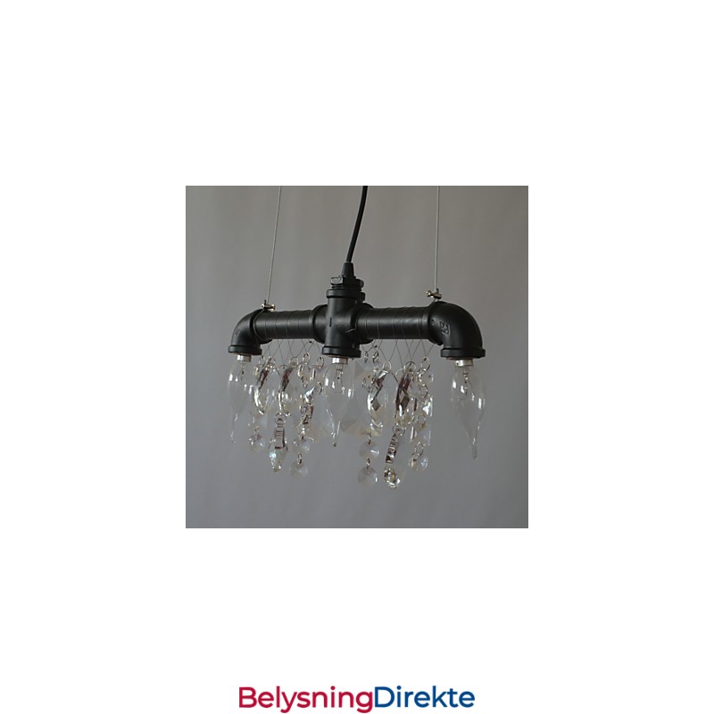 Nordamerikansk Stil Kreativ 3-Lys Pendel I Rørdesign