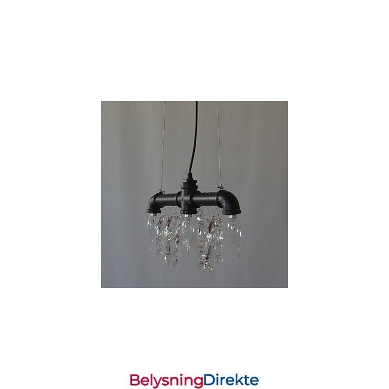 Nordamerikansk Stil Kreativ 3-Lys Pendel I Rørdesign