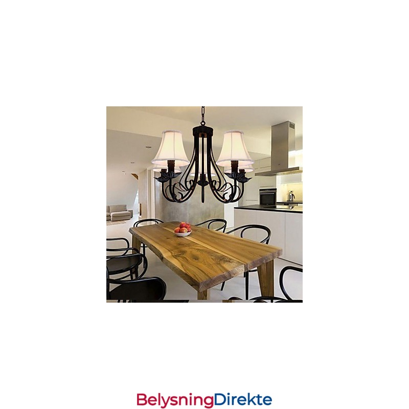 Tradisjonell Klassisk Antikk Messinglysekrone