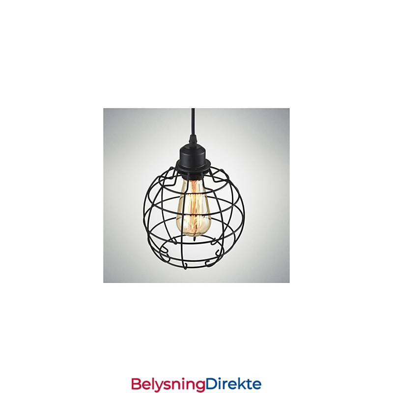 Edison Pendellampe Lysekrone Med Wirebur Hengende Taklampeskjerm