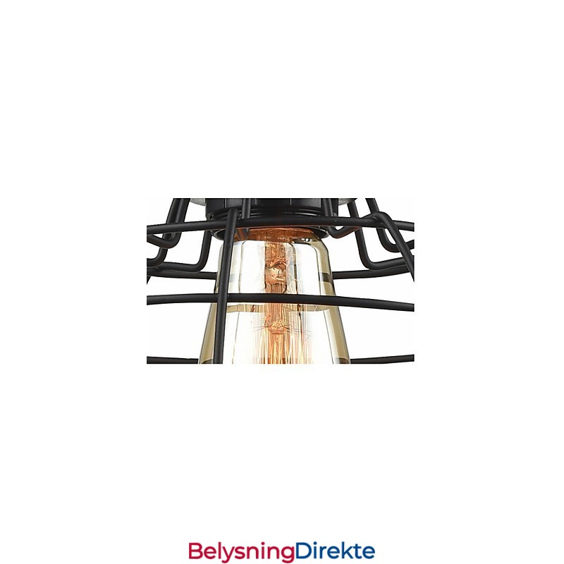 Edison Pendellampe Lysekrone Med Wirebur Hengende Taklampeskjerm