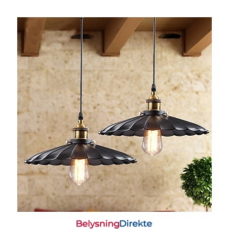 Retro Klassisk Europeisk Stil Pendellampe Metall Kunst Droplight