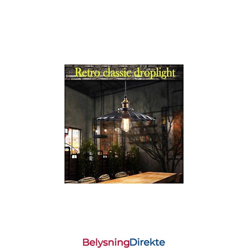 Retro Klassisk Europeisk Stil Pendellampe Metall Kunst Droplight