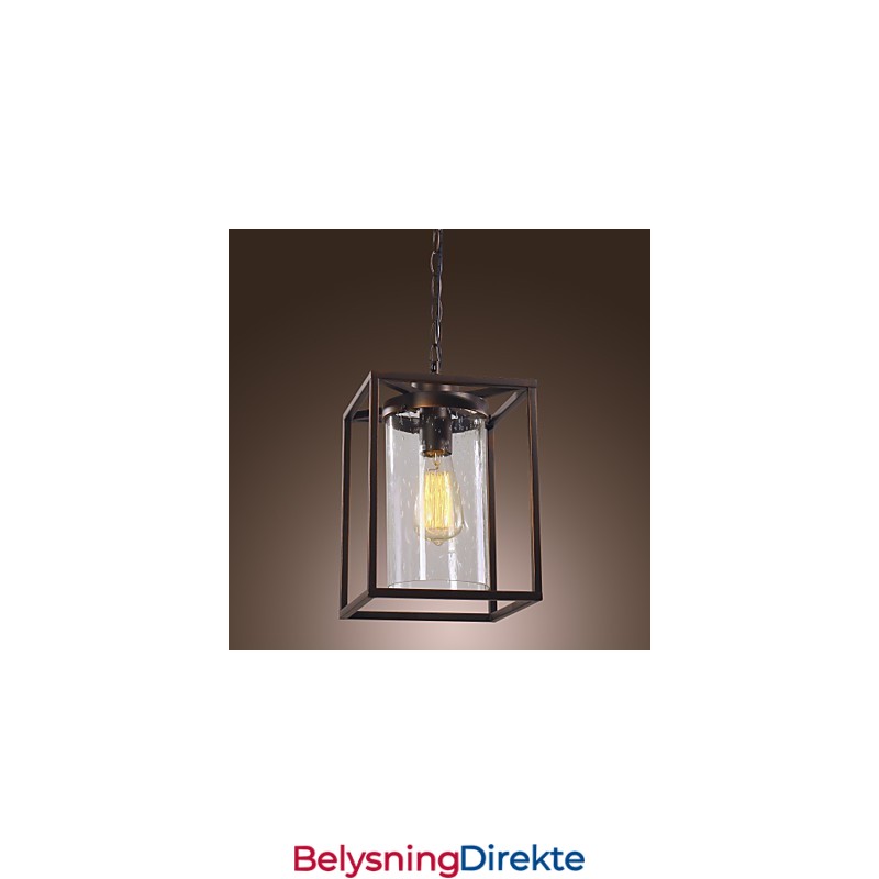 Tradisjonell Klassisk Vintage Lanterne I Ministil, Galvanisert Pendellampe For Spisestue