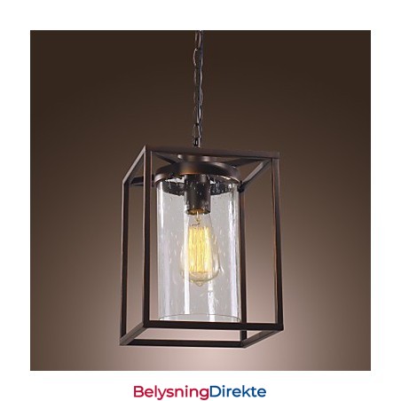 Tradisjonell Klassisk Vintage Lanterne I Ministil, Galvanisert Pendellampe For Spisestue