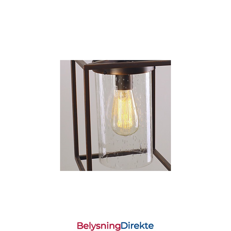 Tradisjonell Klassisk Vintage Lanterne I Ministil, Galvanisert Pendellampe For Spisestue