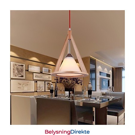 Designer-Stil Lysekrone I Tre Elegant Lysekrone I Moderne Stil