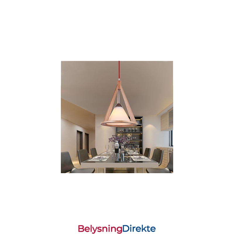 Designer-Stil Lysekrone I Tre Elegant Lysekrone I Moderne Stil