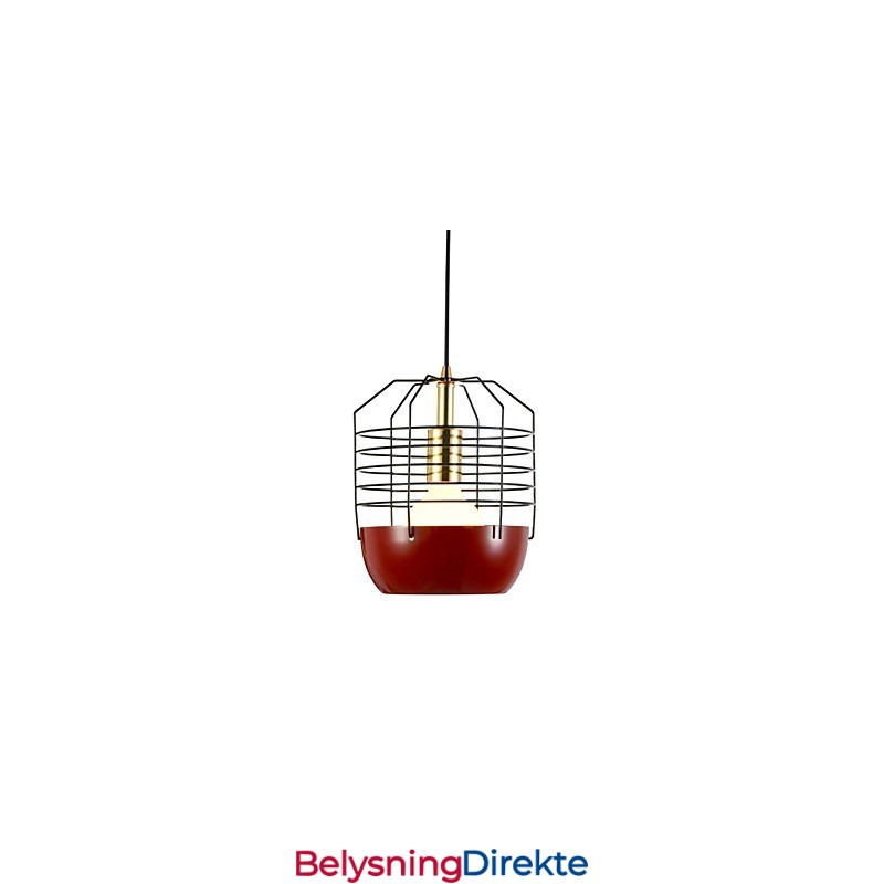 Mini Kunstnerisk Spindelvev-Anhengslampe Med 1 Lys, Moderne Enkelhetsfinish, Svart, Hvit, Grønn, Rød, Karbonstål