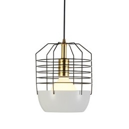 Mini Kunstnerisk Spindelvev-Anhengslampe Med 1 Lys, Moderne Enkelhetsfinish, Svart, Hvit, Grønn, Rød, Karbonstål