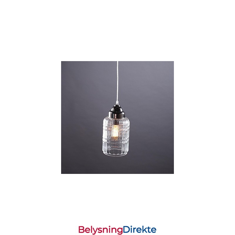 Moderne Samtids Tradisjonell Klassisk Vintage Lanterne Landlig Nikkel Glass Pendellampe Spisestue