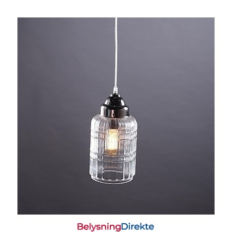 Moderne Samtids Tradisjonell Klassisk Vintage Lanterne Landlig Nikkel Glass Pendellampe Spisestue