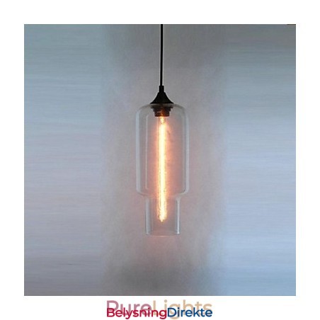 Moderne Glasspendellampe I Brunt Bobledesign