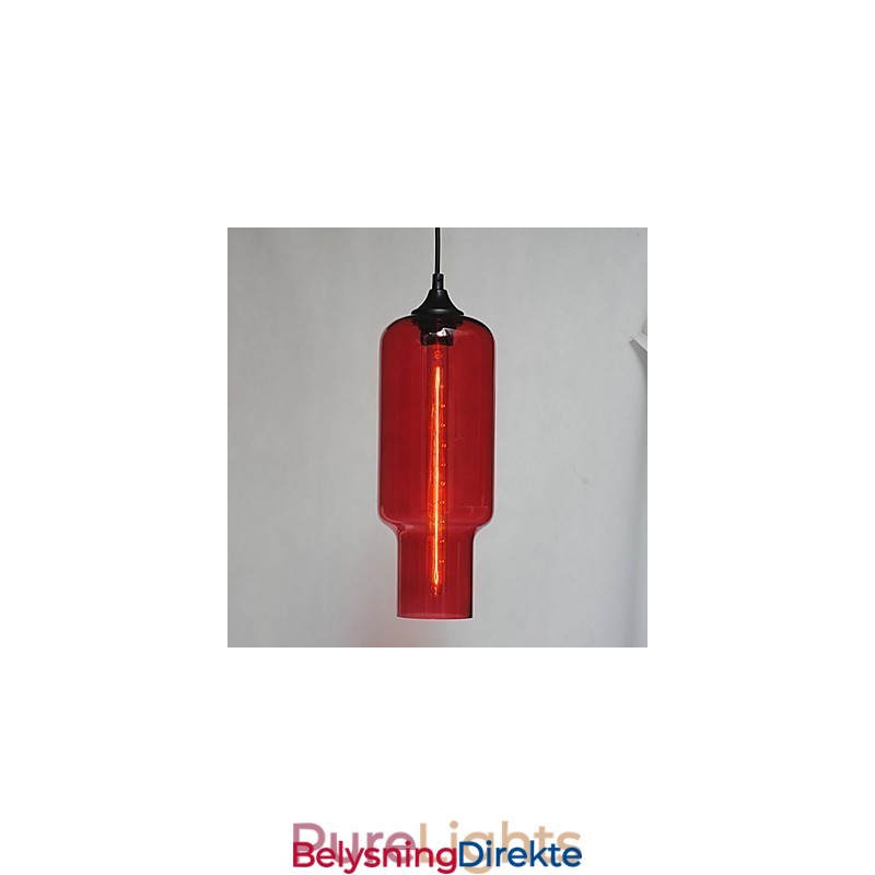 Moderne Glasspendellampe I Brunt Bobledesign