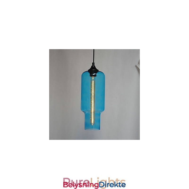 Moderne Glasspendellampe I Brunt Bobledesign