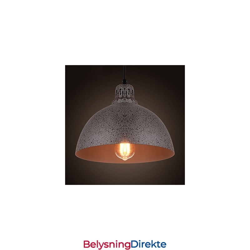 Vintage Metalldot-Anhengslampe Med Én Lyskilde